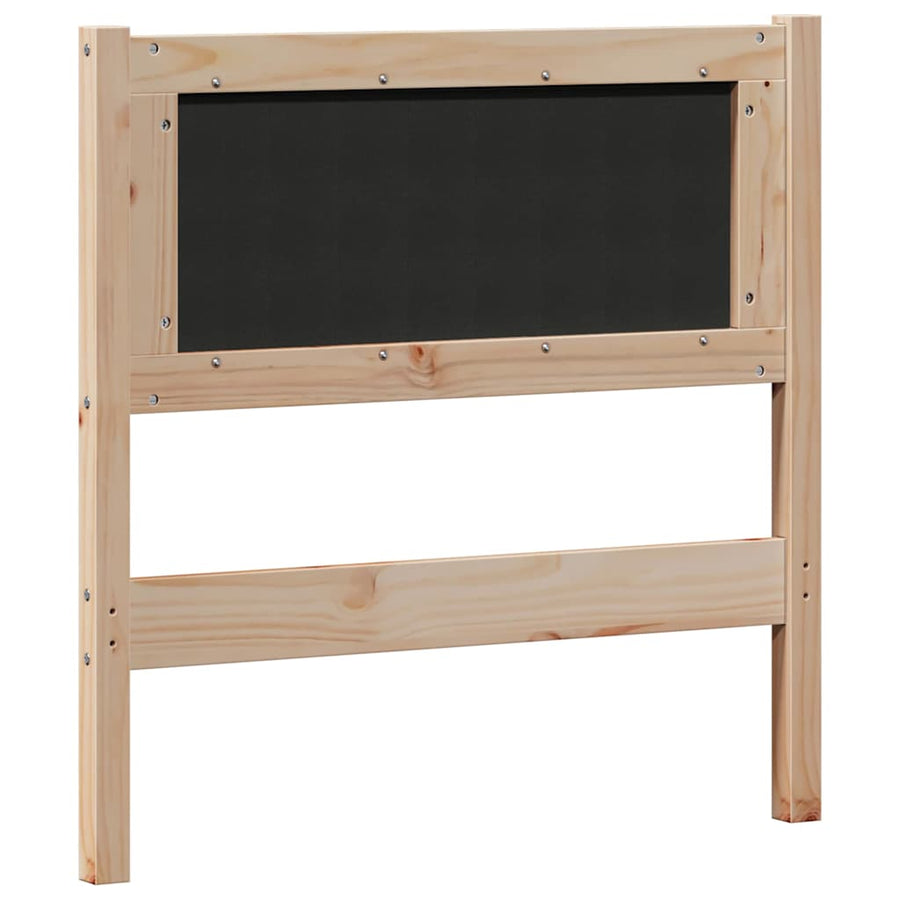 Hoofdbord Anders Bruin en zwart 75 cm Massief grenenhout