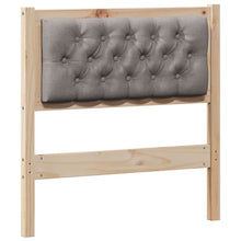 Hoofdbord Anders Bruin en taupe 75 cm Massief grenenhout