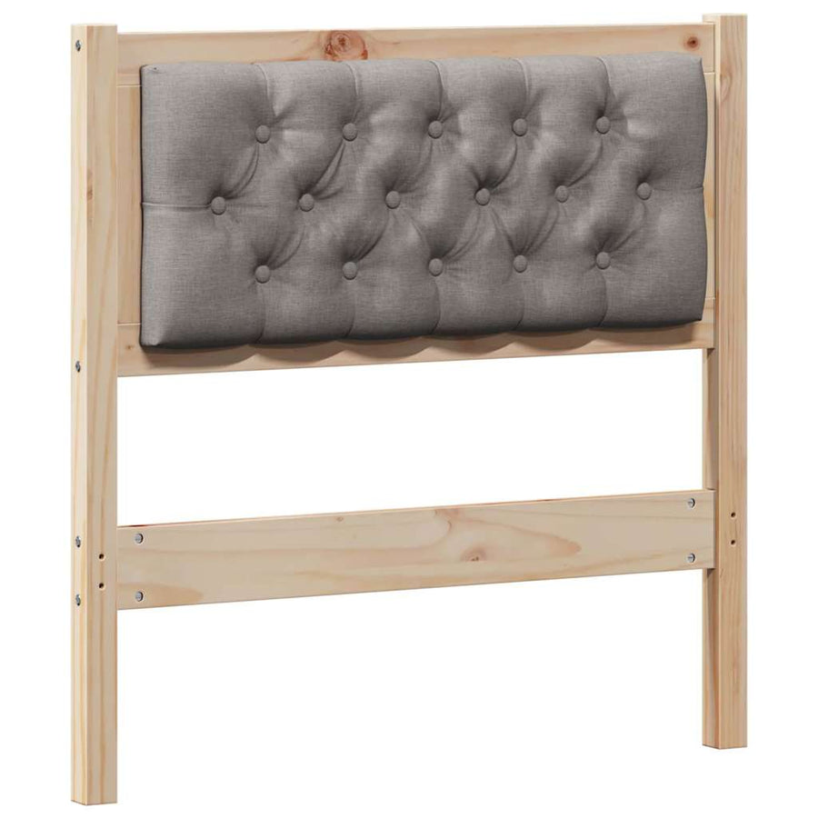 Hoofdbord Anders Bruin en taupe 75 cm Massief grenenhout