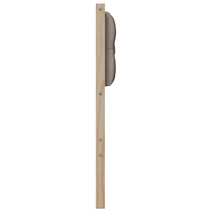 Hoofdbord Anders Bruin en taupe 75 cm Massief grenenhout