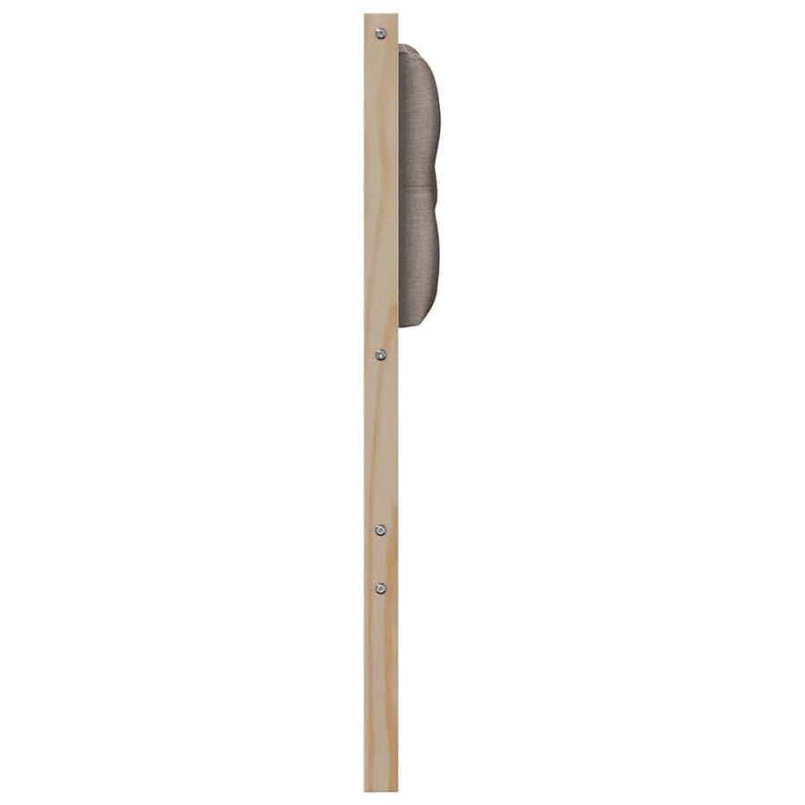 Hoofdbord Anders Bruin en taupe 75 cm Massief grenenhout