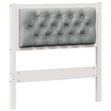 Hoofdbord Anders Wit en lichtgrijs 75 cm Massief grenenhout