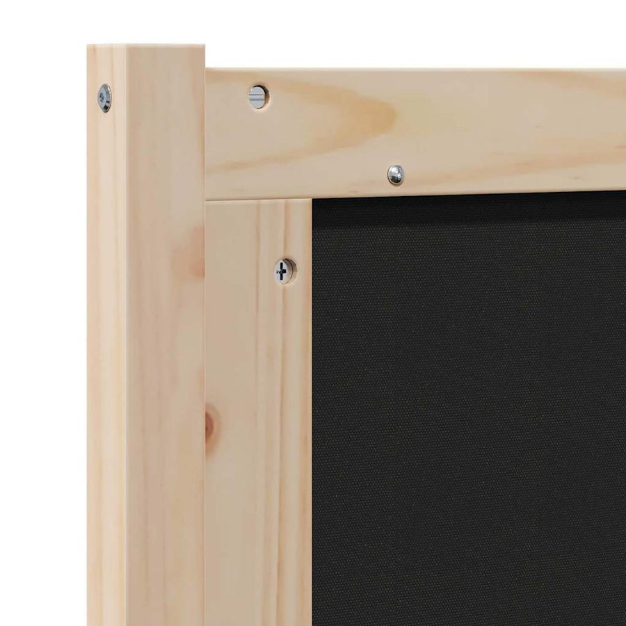 Gestoffeerd hoofdbord Bruin 160 cm Massief pijnhout en stof