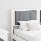 Upholstered Headboard White 135 cm Solid Pine