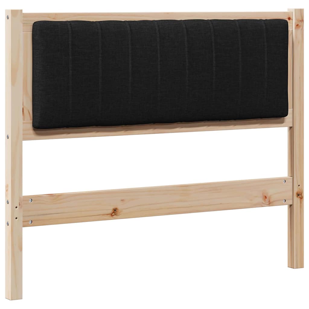 Gestoffeerd hoofdbord Bruin 100 cm Massief pijnhout en stof