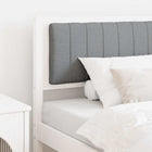 Upholstered Headboard White 100 cm Solid Pine Wood