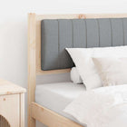 Upholstered Headboard Brown 90 cm Solid Pine