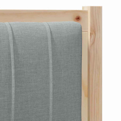 Gestoffeerd hoofdbord Bruin 80 cm Massief pijnhout en stof