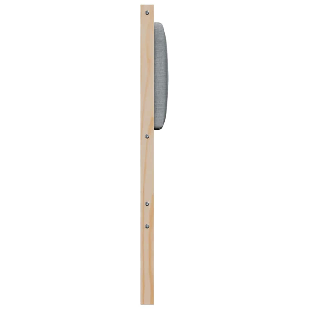 Gestoffeerd hoofdbord Bruin 80 cm Massief pijnhout en stof