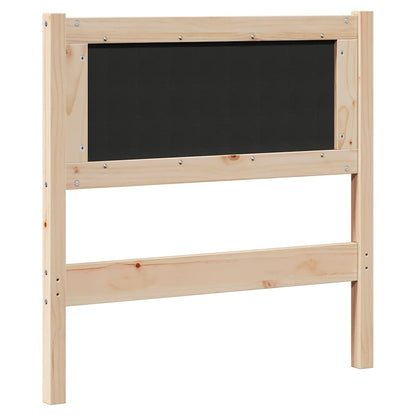 Gestoffeerd hoofdbord Bruin 80 cm Massief pijnhout en stof