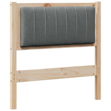 Gestoffeerd hoofdbord Bruin 75 cm Massief pijnhout en stof