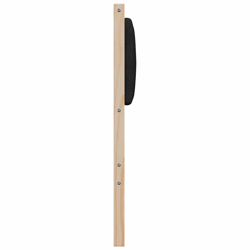 Gestoffeerd hoofdbord Bruin 75 cm Massief pijnhout en stof