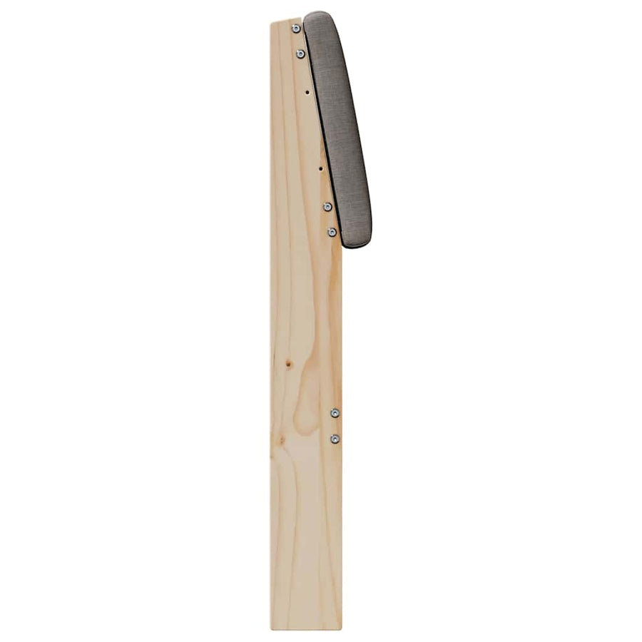 Gestoffeerd hoofdbord Taupe 200 cm Massief grenenhout