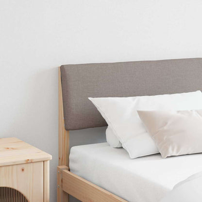 Gestoffeerd hoofdbord Taupe 180 cm Massief grenenhout