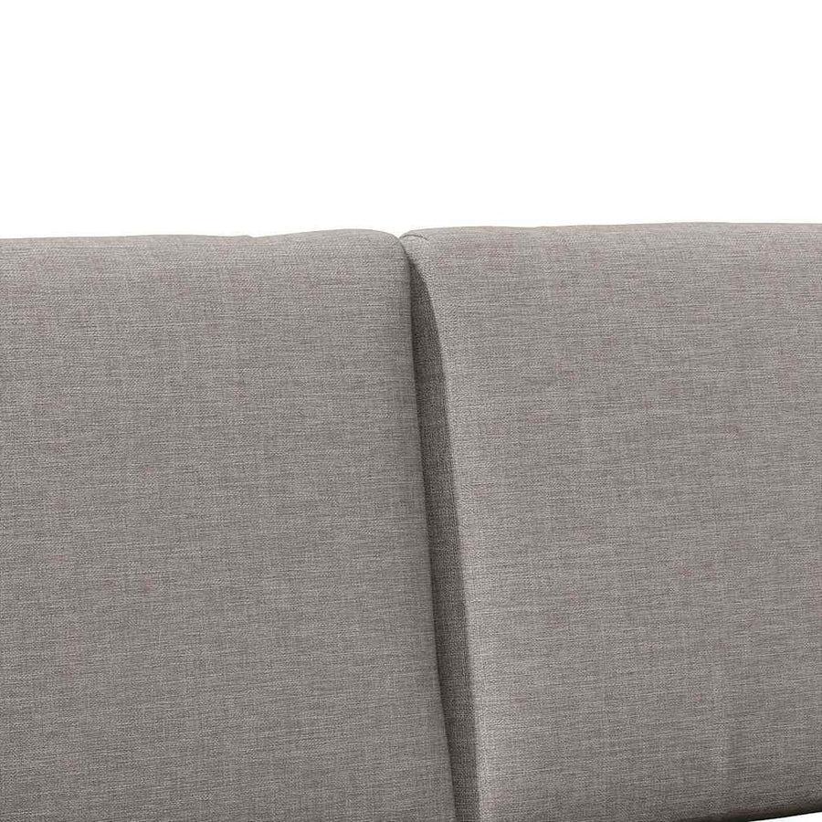 Gestoffeerd hoofdbord Taupe 160 cm Massief grenenhout