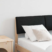 Hoofdbord 120 cm massief grenenhout zwart