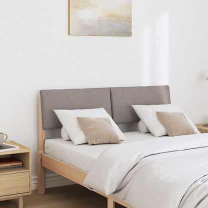 Gestoffeerd hoofdbord Taupe 120 cm Massief grenenhout