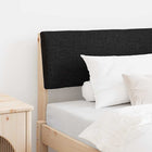 Upholstered Headboard Black 100 cm Solid Pine Wood