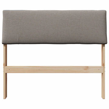 Gestoffeerd hoofdbord Taupe 100 cm Massief grenenhout