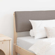 Hoofdbord 90 cm massief grenenhout taupe