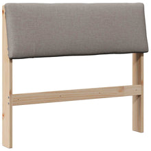Gestoffeerd hoofdbord Taupe 90 cm Massief grenenhout