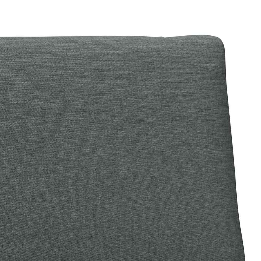 Gestoffeerd hoofdbord Donkergrijs 80 cm Massief grenenhout