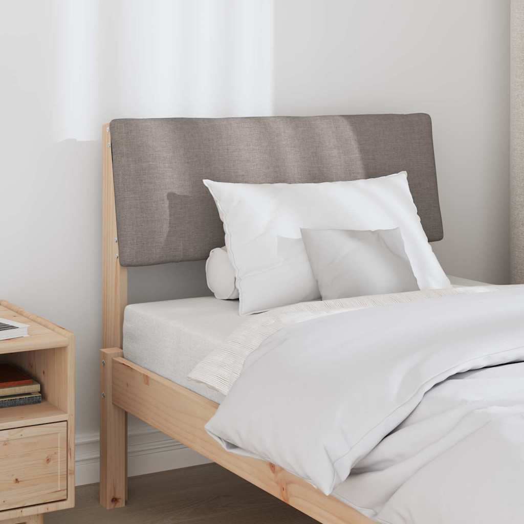 Gestoffeerd hoofdbord Taupe 80 cm Massief grenenhout