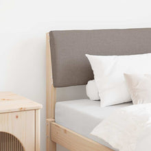Gestoffeerd hoofdbord Taupe 75 cm Massief grenenhout