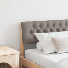 Gestoffeerd hoofdbord Taupe 200 cm Massief grenenhout