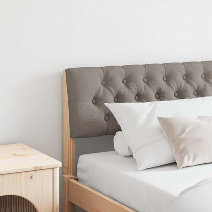 Gestoffeerd hoofdbord Taupe 200 cm Massief grenenhout