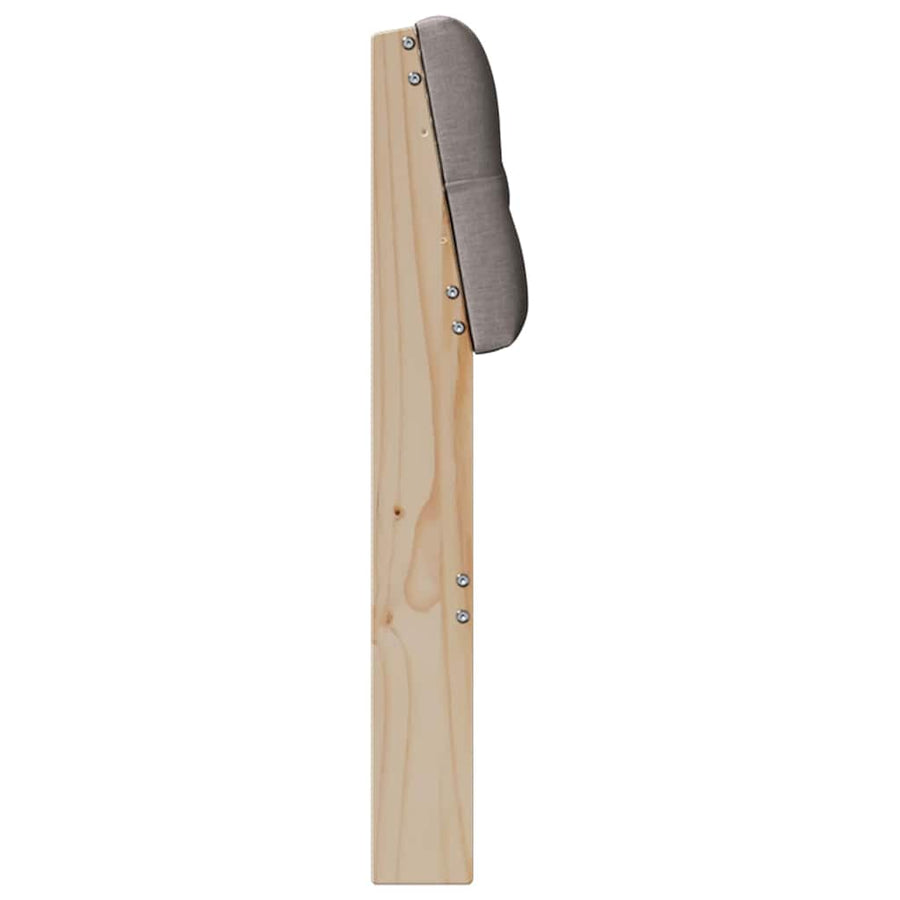 Gestoffeerd hoofdbord Taupe 200 cm Massief grenenhout
