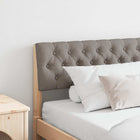 Upholstered Headboard Taupe 180 cm Solid Pine
