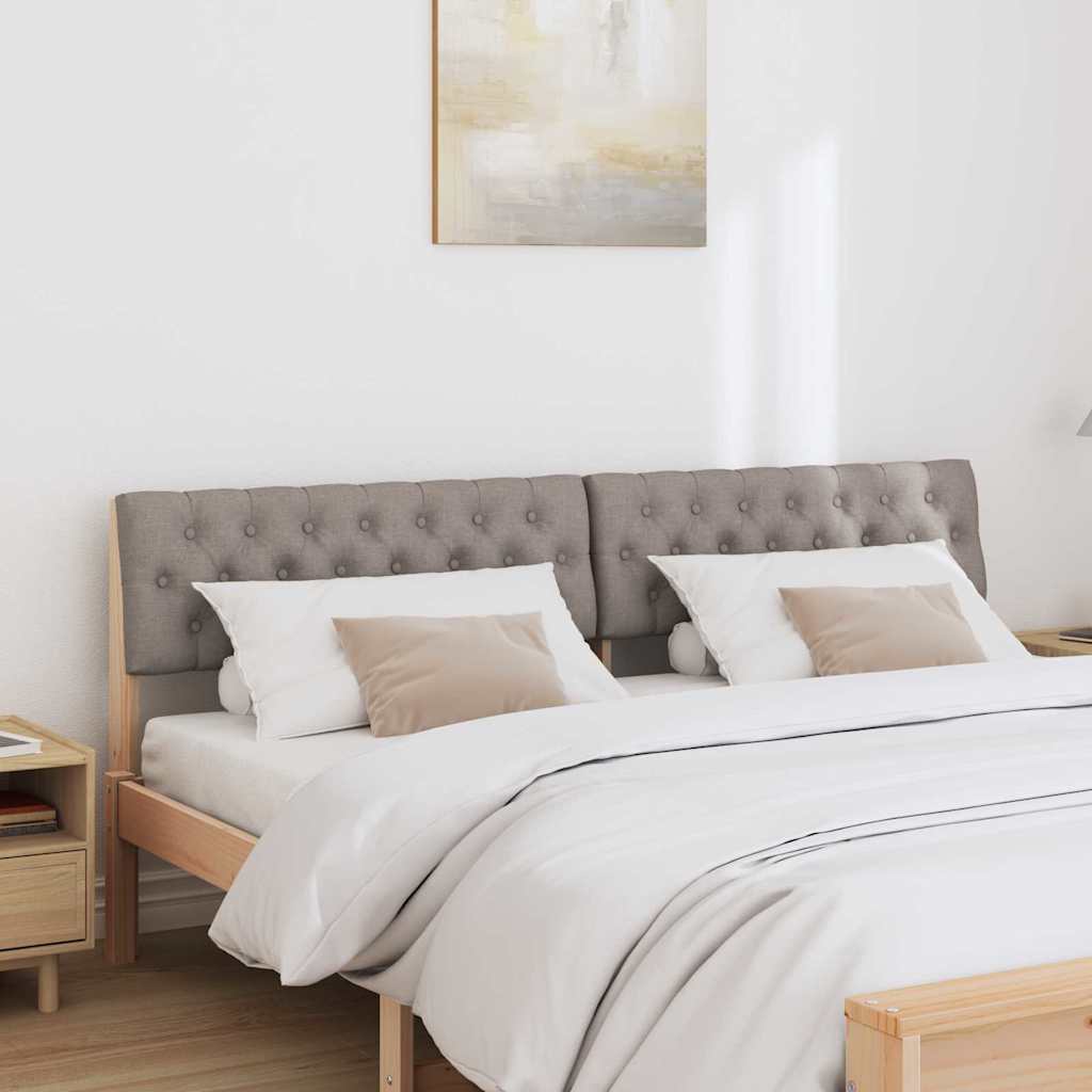 Gestoffeerd hoofdbord Taupe 180 cm Massief grenenhout