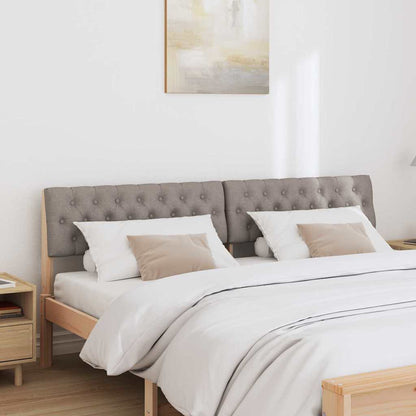 Gestoffeerd hoofdbord Taupe 180 cm Massief grenenhout