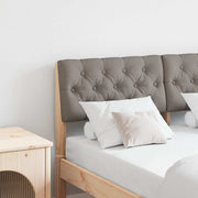 Hoofdbord 120 cm massief grenenhout taupe