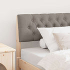 Upholstered Headboard Taupe 100 cm Solid Pine Wood