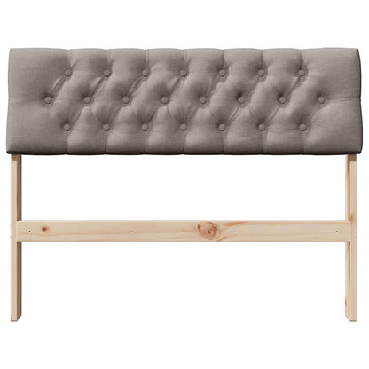 Gestoffeerd hoofdbord Taupe 100 cm Massief grenenhout