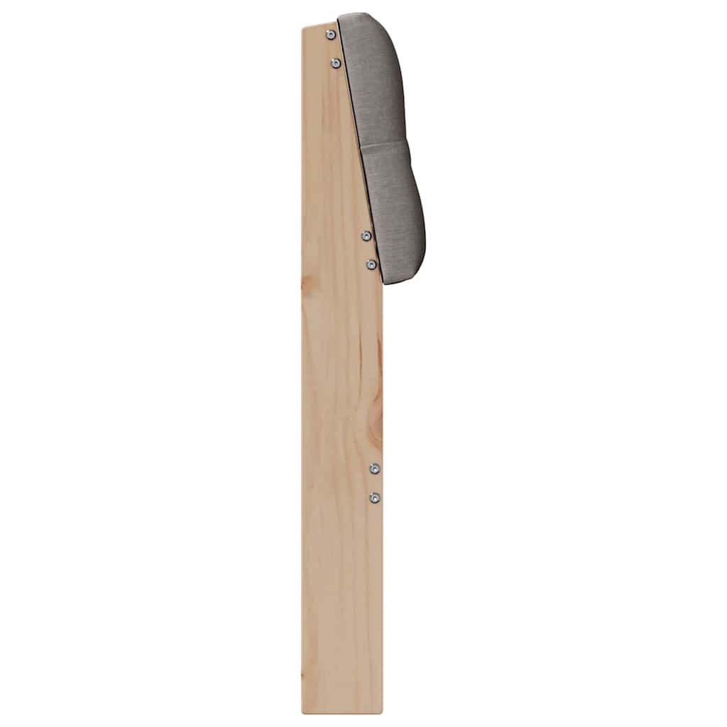 Gestoffeerd hoofdbord Taupe 100 cm Massief grenenhout
