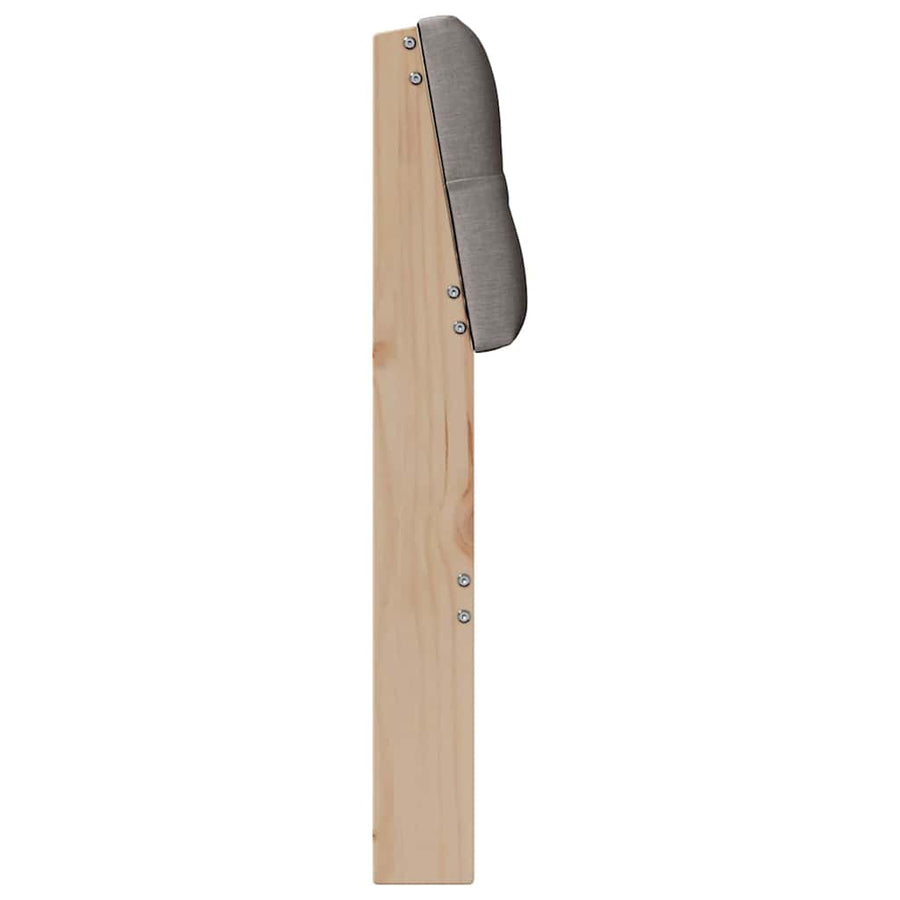 Gestoffeerd hoofdbord Taupe 100 cm Massief grenenhout