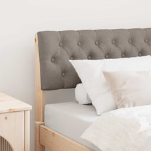 Gestoffeerd hoofdbord Taupe 90 cm Massief grenenhout