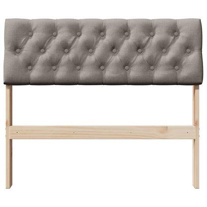 Gestoffeerd hoofdbord Taupe 90 cm Massief grenenhout