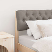 Gestoffeerd hoofdbord Taupe 80 cm Massief grenenhout