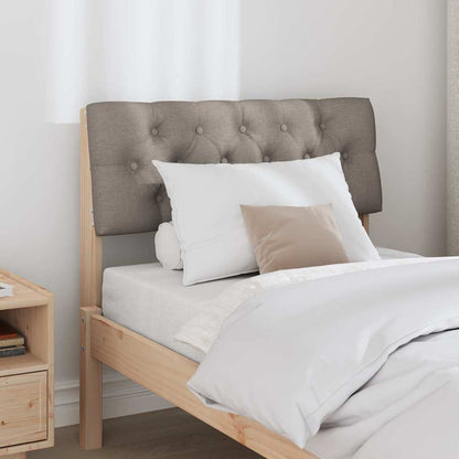 Gestoffeerd hoofdbord Taupe 80 cm Massief grenenhout