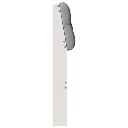 Gestoffeerd hoofdbord Lichtgrijs 80 cm Massief grenenhout