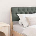 Upholstered headboard Dark Grey 75 cm Solid pine wood