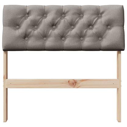 Gestoffeerd hoofdbord Taupe 75 cm Massief grenenhout