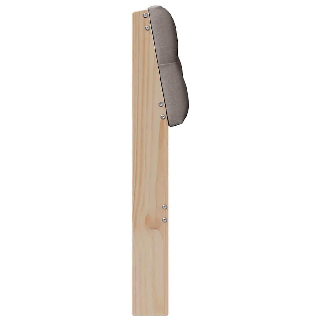 Gestoffeerd hoofdbord Taupe 75 cm Massief grenenhout