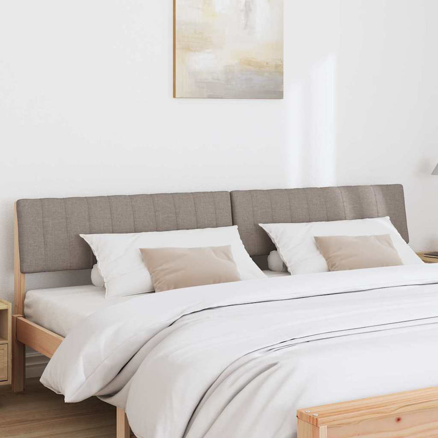 Gestoffeerd hoofdbord Taupe 200 cm Massief grenenhout