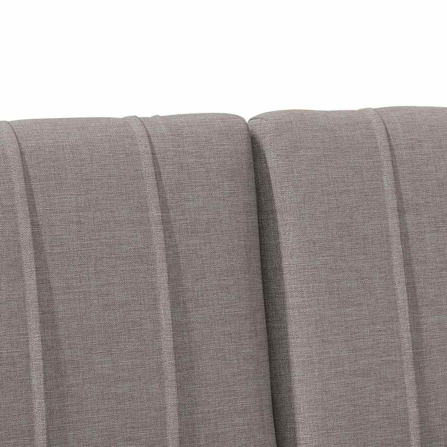 Gestoffeerd hoofdbord Taupe 180 cm Massief grenenhout