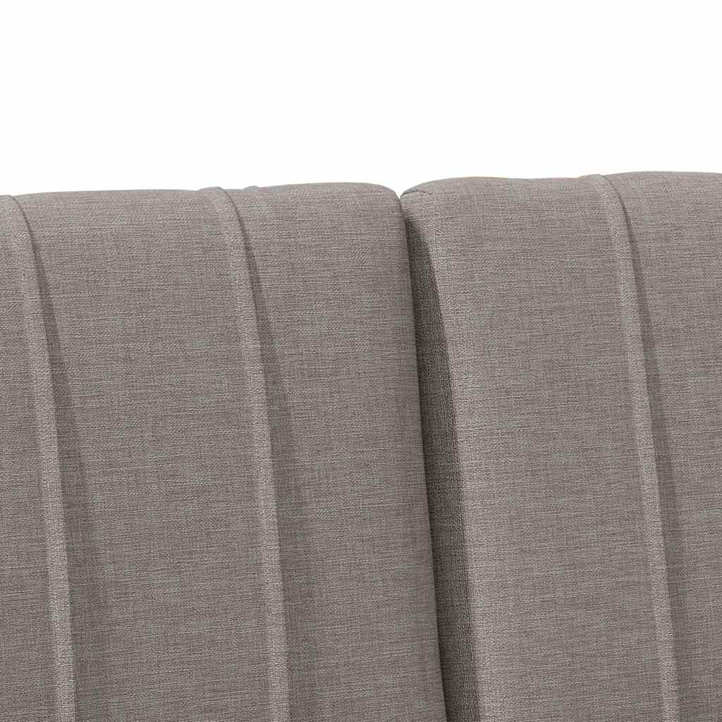 Gestoffeerd hoofdbord Taupe 120 cm Massief grenenhout